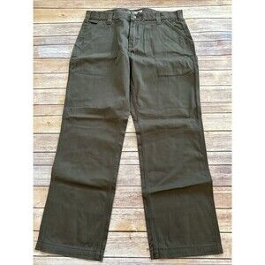 Carhartt Men's Washed Twill Relaxed Fit Work Pants 36 X 30 Green